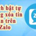 Tính Năng Tự Xóa Tin Nhắn Trên Zalo – Hướng Dẫn Nhanh 2024