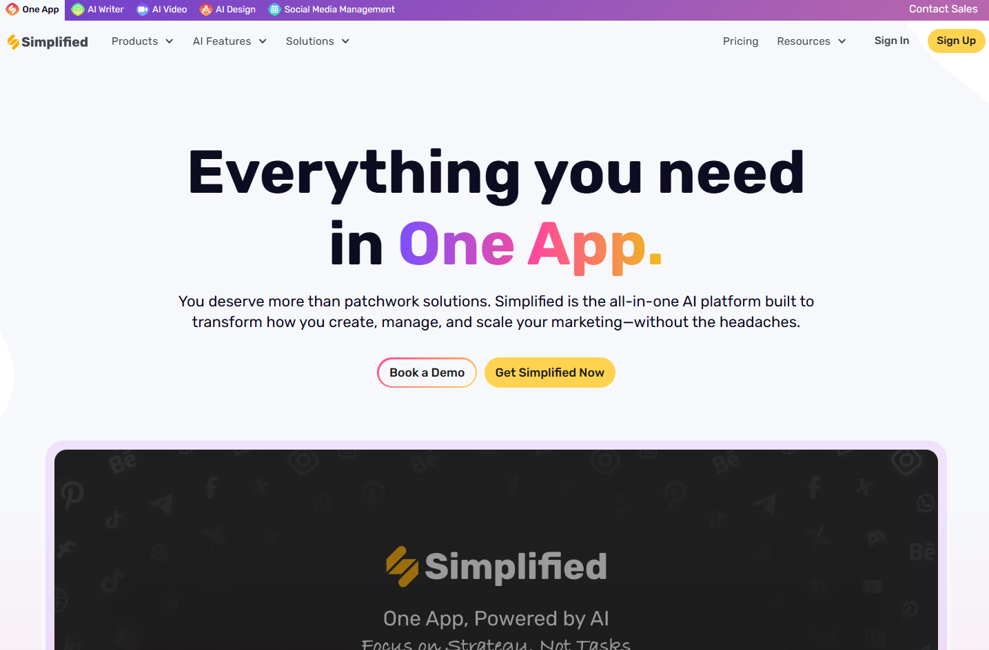 Top #6: Simplified AI - Tool AI Giá Bình Dân Sử Dụng Đơn Giản