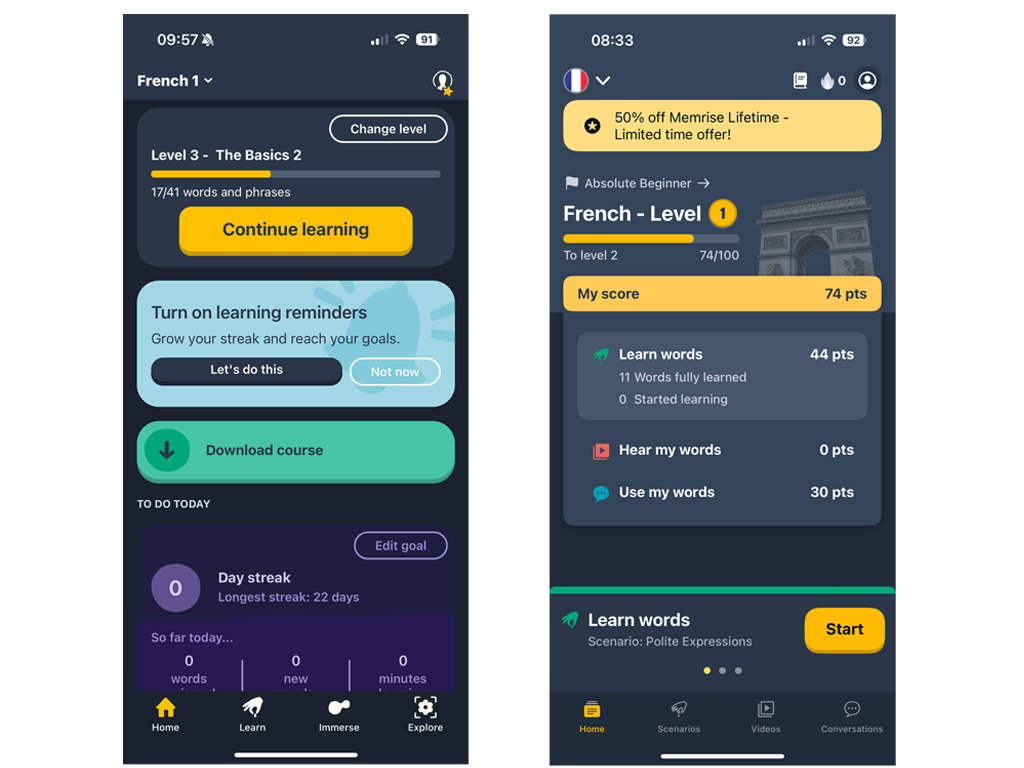 Memrise App Học Tiếng Anh Trên Điện Thoại